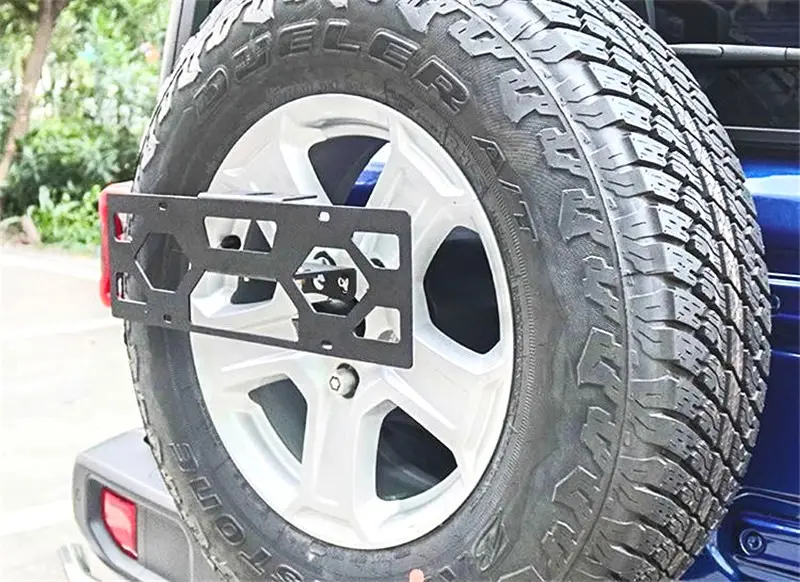 Spare Tire License Plate Mounting Bracket for Jeep Wrangler