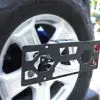Spare Tire License Plate Mounting Bracket for Jeep Wrangler
