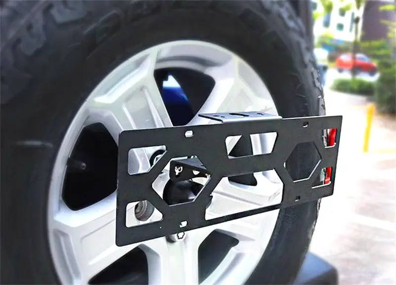 Spare Tire License Plate Mounting Bracket for Jeep Wrangler