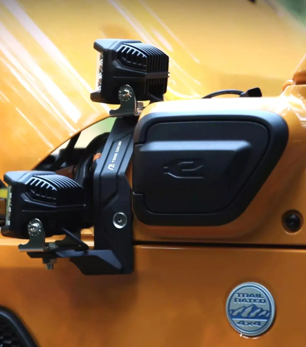 TENGQIAN Dual A-Pillar Light Mounting Brackets 11 TENGQIAN Dual A-Pillar Light Mounting Brackets For Jeep Wrangler Accessories