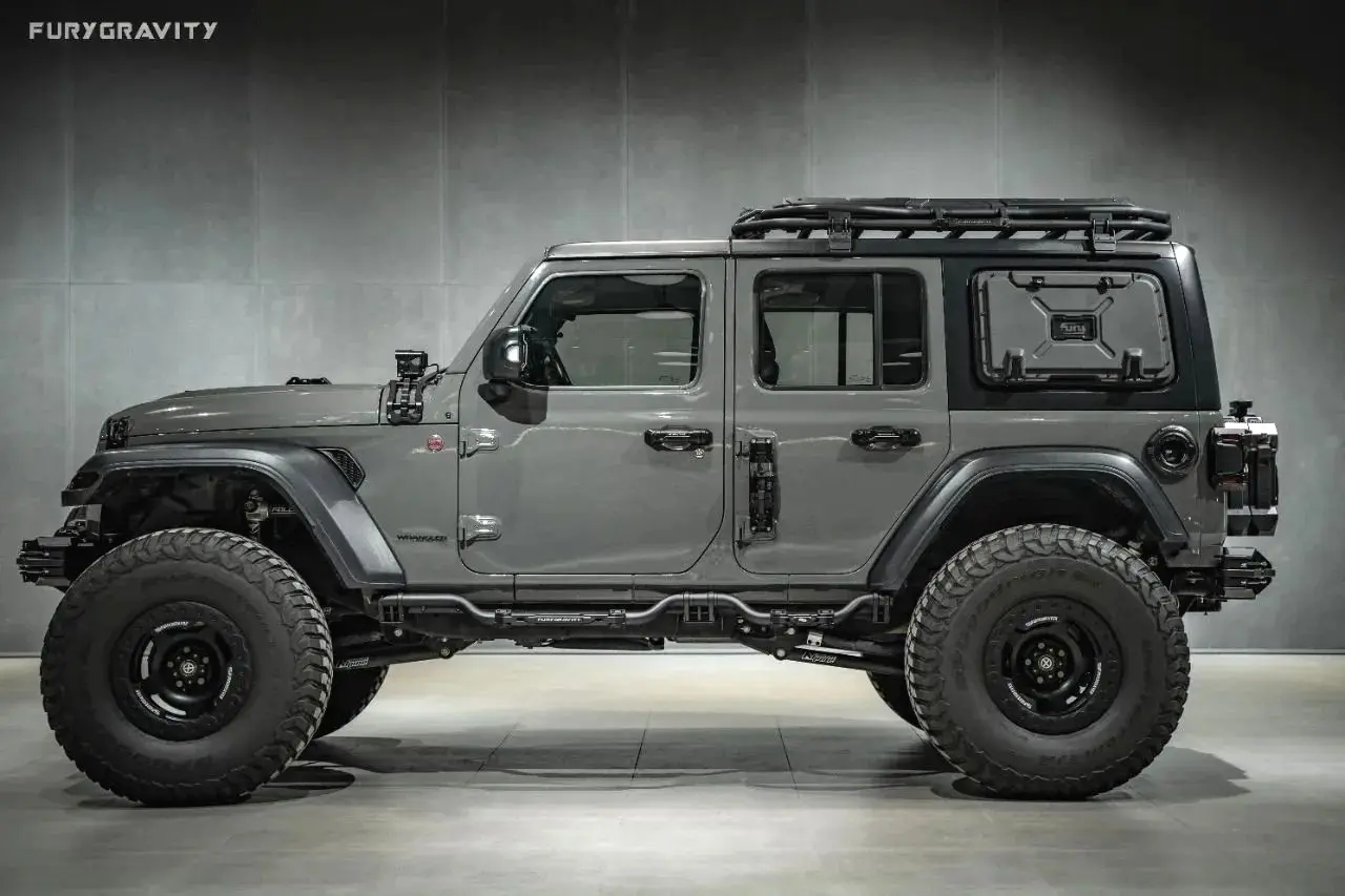 FURY Awaken Side Step Running Board Nerf Bar for Jeep Wrangler JL 10 FURY Awaken Side Step Running Board Nerf Bar for Jeep Wrangler