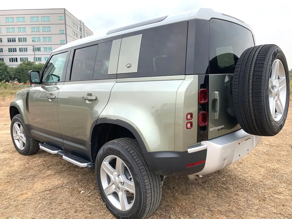 Defender Side Steps Nerf Bar Fits for Land Rover Defender 110 2 Defender Side Steps Nerf Bar Fits for Land Rover Defender 110