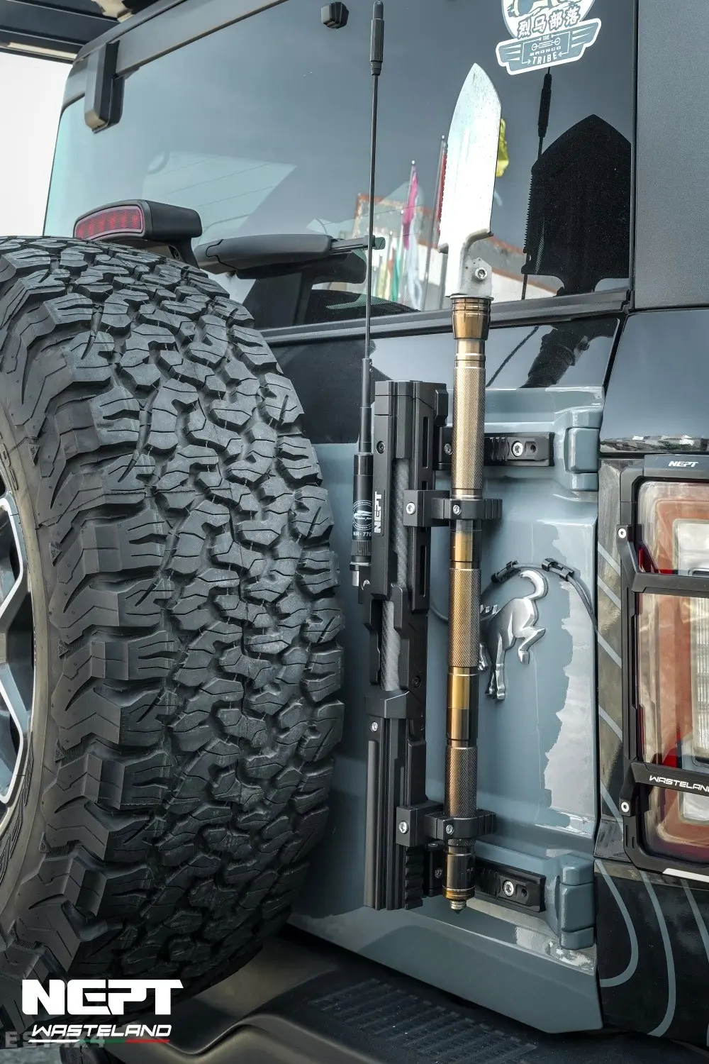 FORD Bronco Parts NEPT Carbon Fiber Flagpole Mount