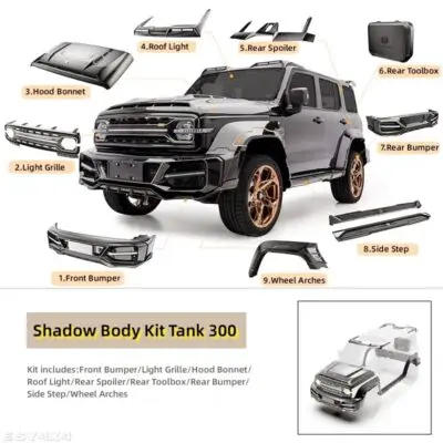GWM Tank 300 Shadow Body Kit for GWM Tank 300 HEV/Hybrid/PHEV/Petrol/Diesel Version