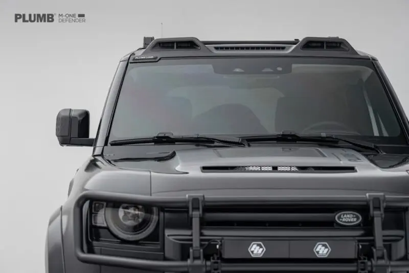 PLUMB Dry Carbon Fiber Roof Light Kit for Land Rover Defender