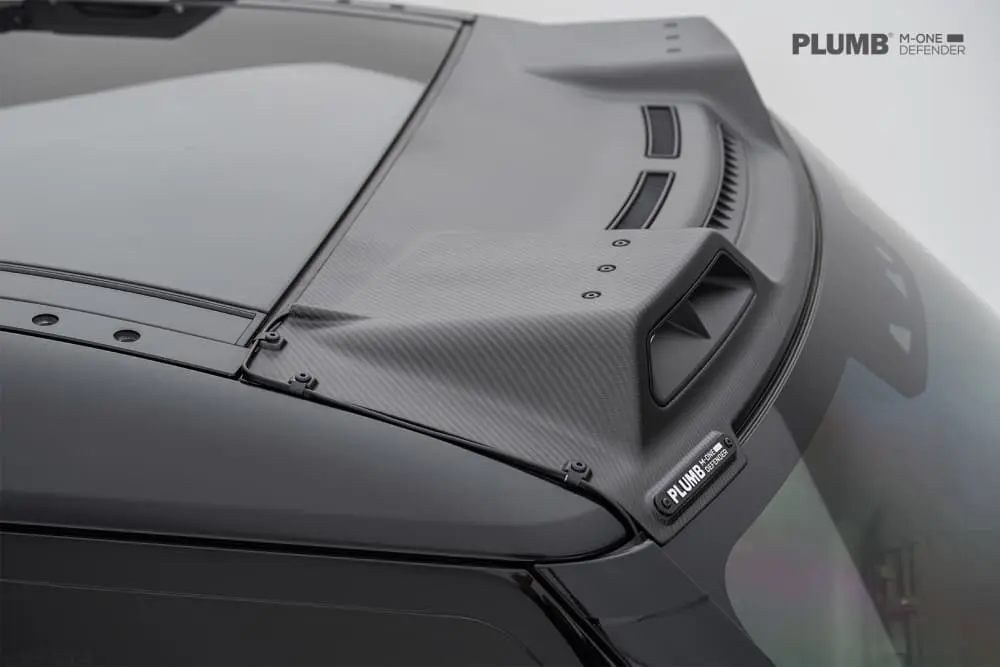 PLUMB Dry Carbon Fiber Roof Light Kit for Land Rover Defender