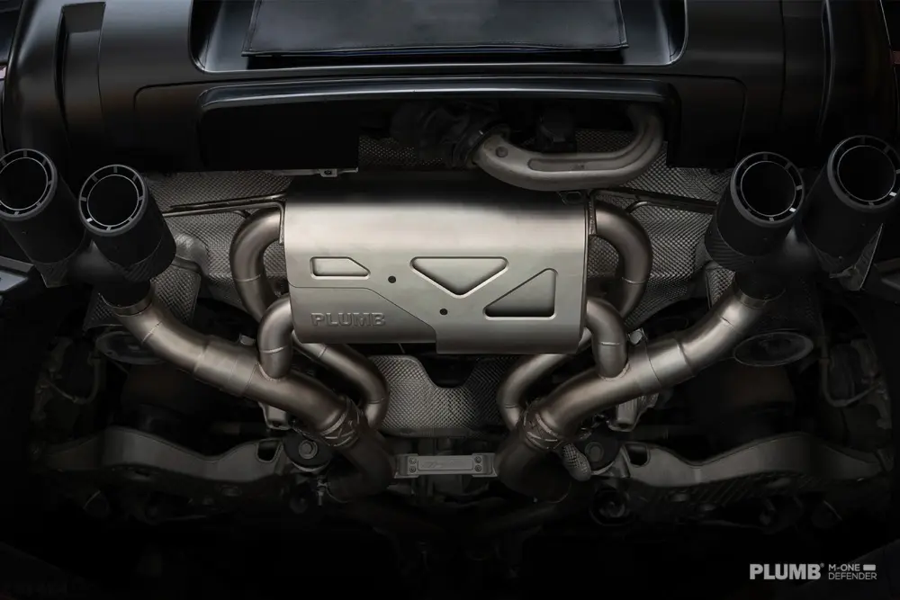 PLUMB Electronically Controlled Mid and Rear End Exhaust System for Land Rover Defender 90/110 