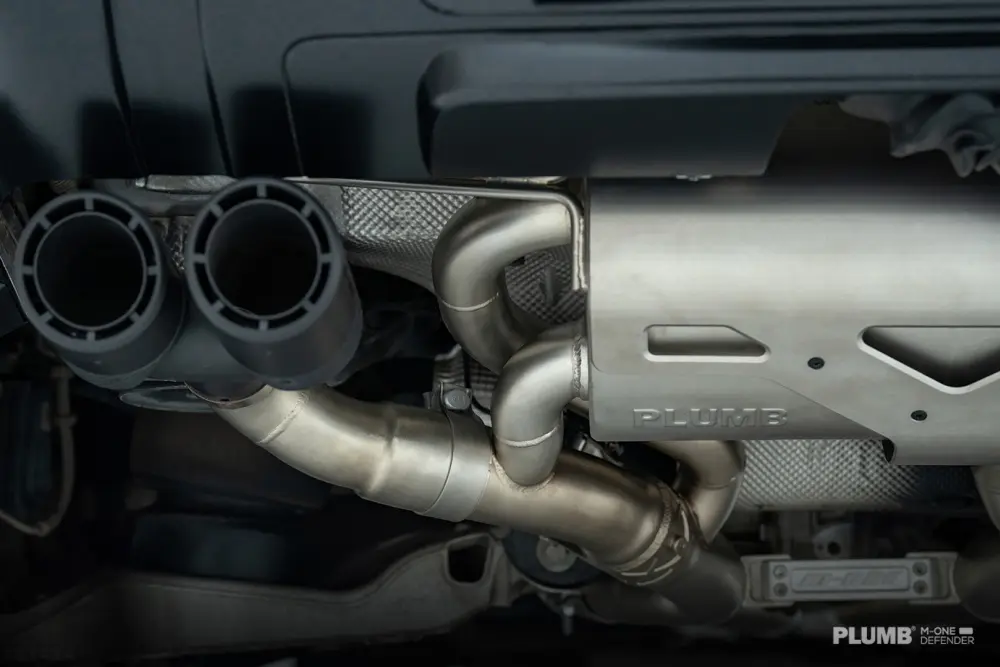 PLUMB Electronically Controlled Mid and Rear End Exhaust System for Land Rover Defender 90/110 