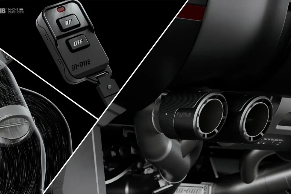 PLUMB Electronically Controlled Mid and Rear End Exhaust System for Land Rover Defender 90/110 