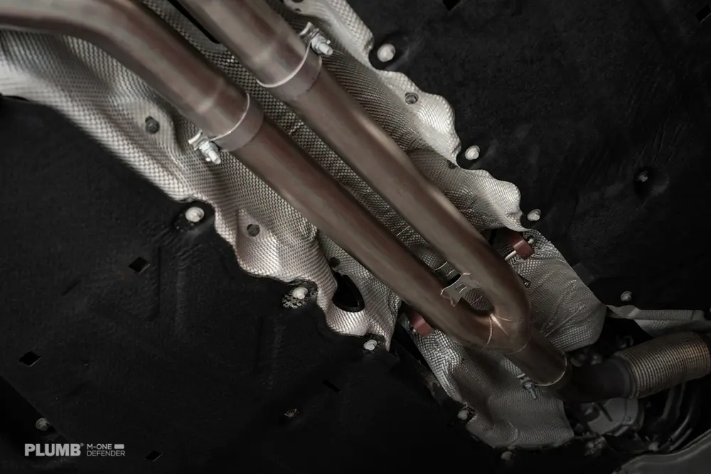 PLUMB Electronically Controlled Mid and Rear End Exhaust System for Land Rover Defender 90/110 