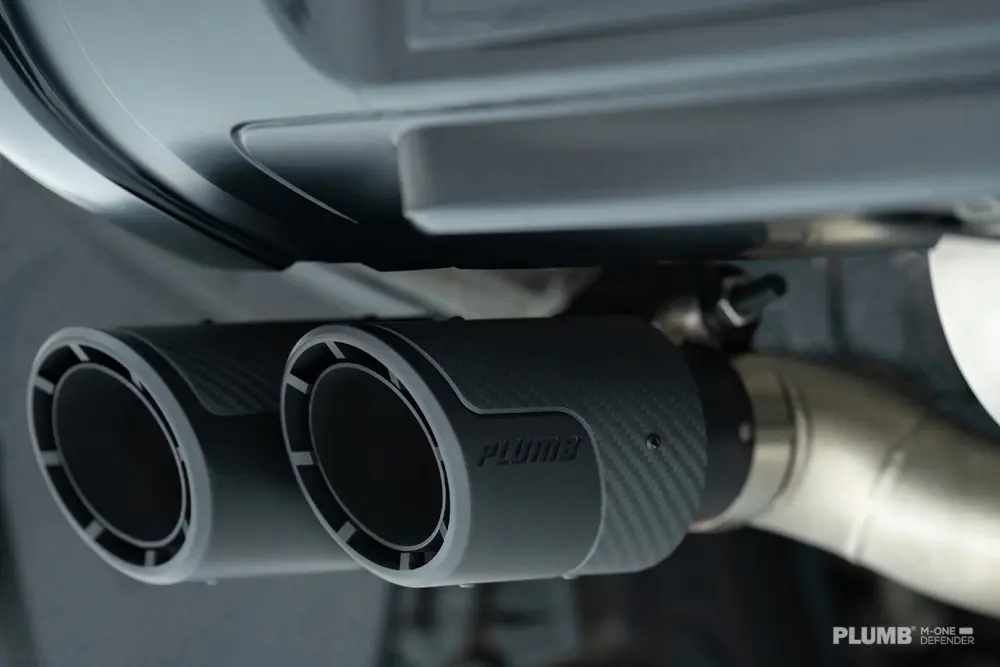 PLUMB Electronically Controlled Mid and Rear End Exhaust System for Land Rover Defender 90/110 