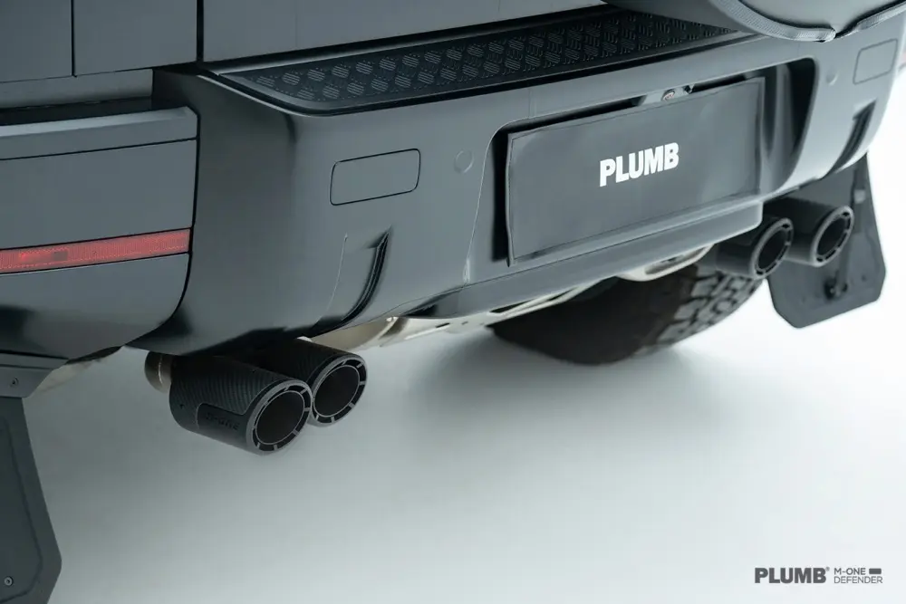 PLUMB Electronically Controlled Mid and Rear End Exhaust System for Land Rover Defender 90/110 