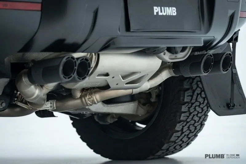 PLUMB Electronically Controlled Mid and Rear End Exhaust System for Land Rover Defender 90/110