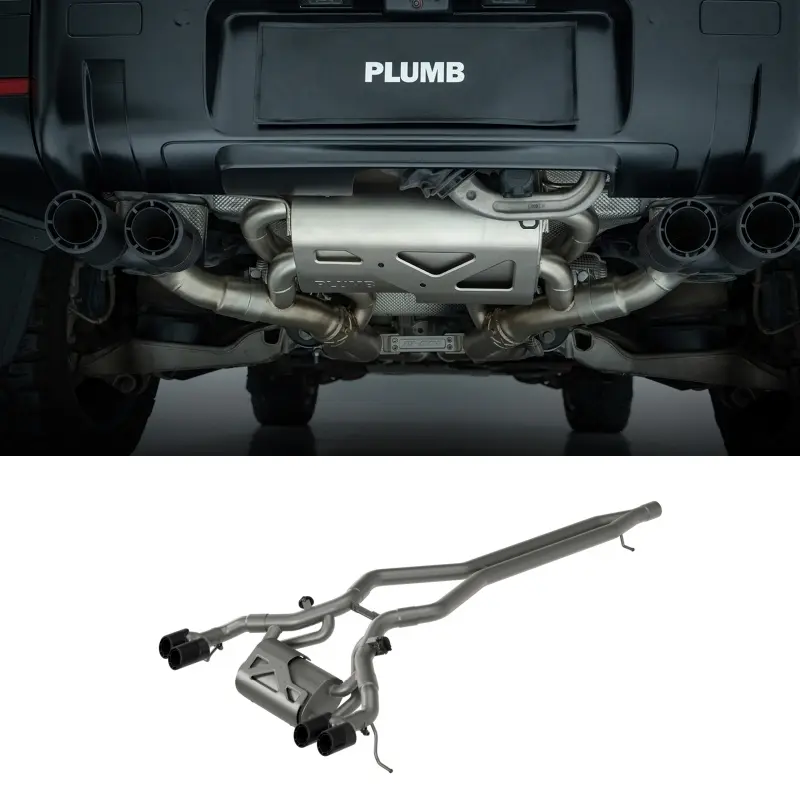 PLUMB Electronically Controlled Mid and Rear End Exhaust System for Land Rover Defender 90/110
