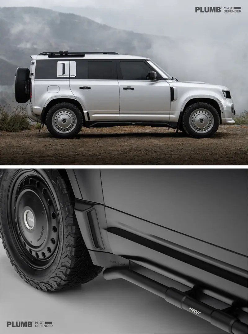 PLUMB MGT Side Step Wide Body Kit for New Land Rover Defender