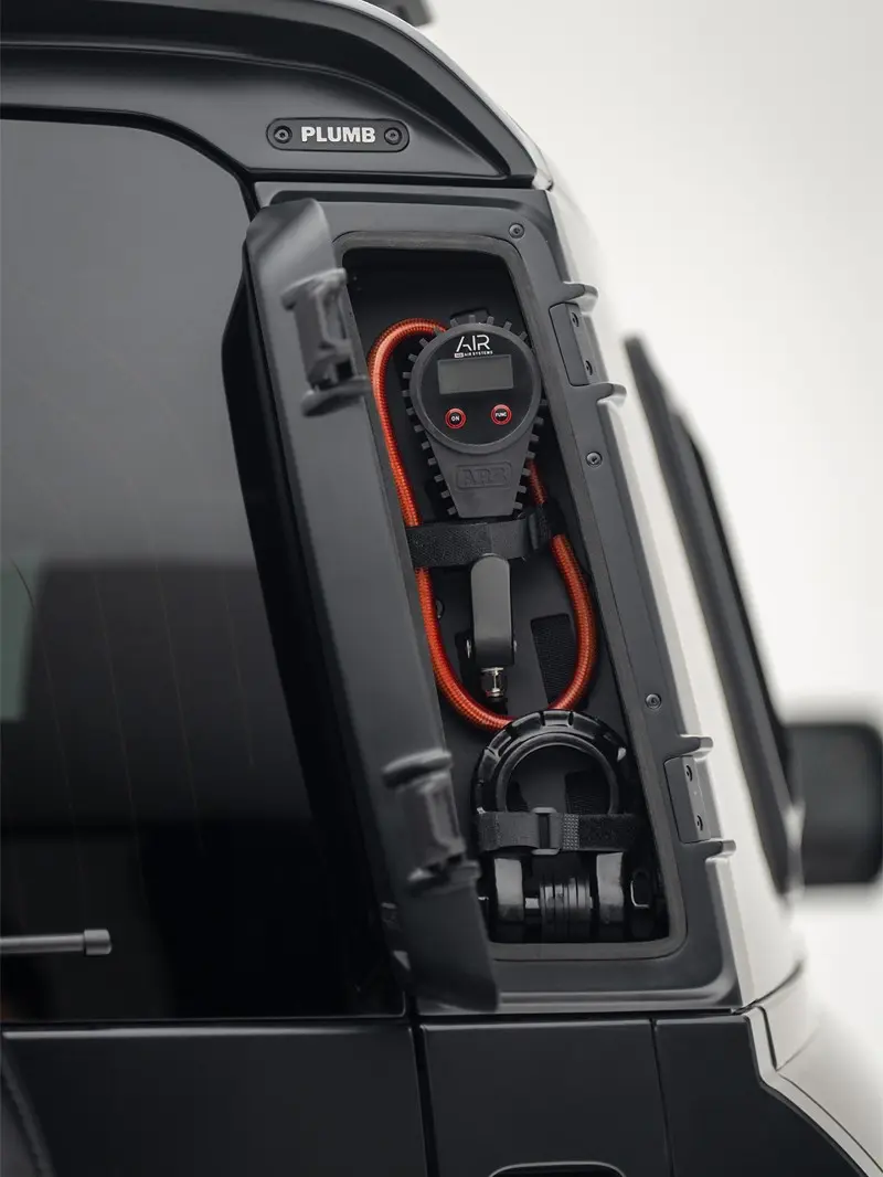 PLUMB MGT Storage Box D-pillar Rear Mounted Toolbox for New Land Rover Defender