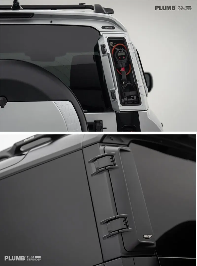 PLUMB MGT Storage Box D-pillar Rear Mounted Toolbox for New Land Rover Defender