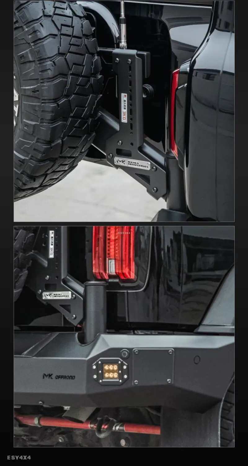 GWM Tank 300 MK Spare Tire Carrier MEIKA Tailgate Hinged Carrier