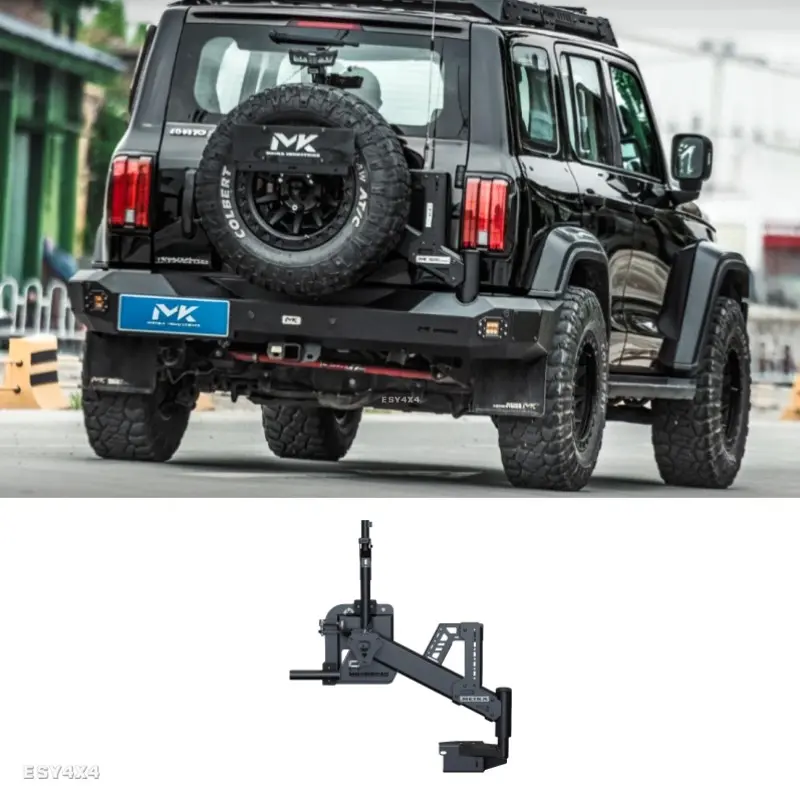 GWM Tank 300 MK Spare Tire Carrier MEIKA Tailgate Hinged Carrier