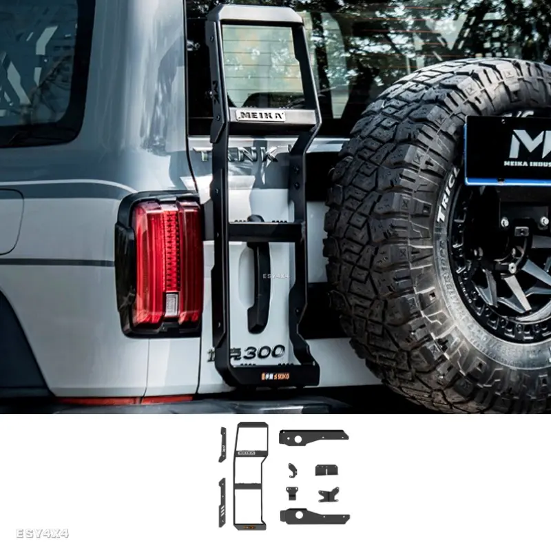 GWM Tank 300 MK Tailgate Ladder MEIKA Rear Door Climbing Mount_7 GWM Tank 300 MK Tailgate Ladder MEIKA Rear Door Climbing Mount